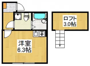 アザーレ・パッシオ京王稲田堤【1階】の間取り