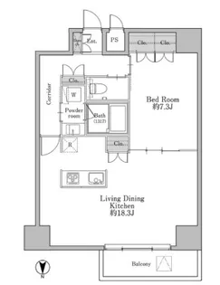 ユニテラス三軒茶屋【2階】の間取り