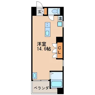 ジラールペルゴ【3階】の間取り