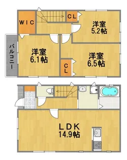 東京都西多摩郡瑞穂町大字高根【一戸建】の間取り