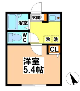 ノーザンロード武蔵境【1階】の間取り