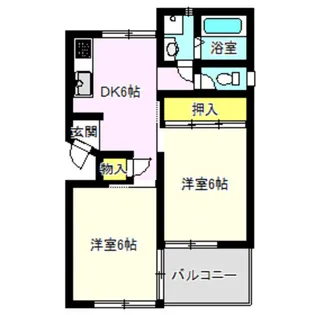 中居ハイデンス【2階】の間取り