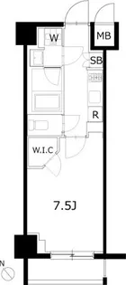 ケーディーエックスレジデンス豊洲【8階】の間取り