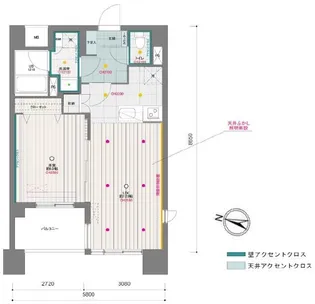 東京都中央区月島1【マンション】の間取り