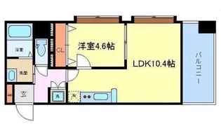 スクエア泉中央【9階】の間取り