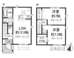 東京都東久留米市氷川台1【一戸建】の間取り