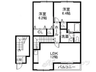 2LDKの間取り画像