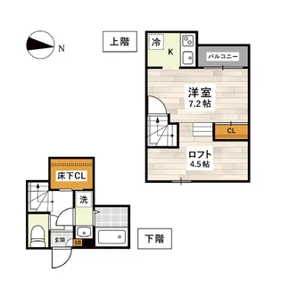 1Kの間取り画像