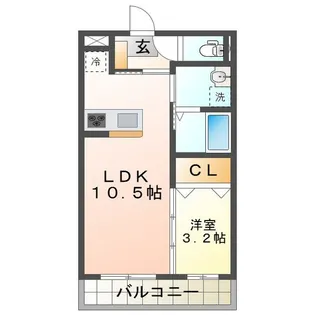 仮)津市久居野村町マンション【1階】の間取り