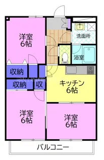 コーポソレイユ【4階】の間取り