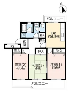 3DKの間取り画像