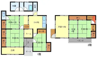 岡山県玉野市迫間【一戸建】の間取り