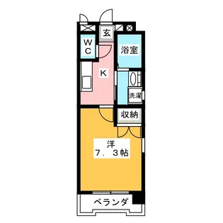 ウイングステージ御器所【2階】の間取り