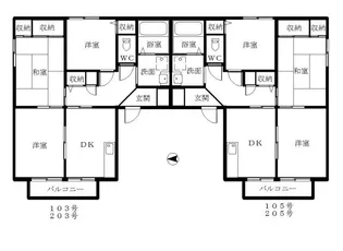 ウォーネリII【2階】の間取り