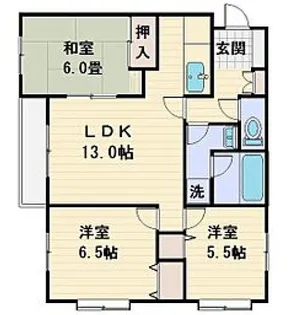 埼玉県富士見市ふじみ野東4【マンション】の間取り