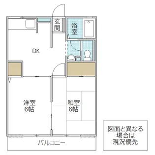 フローラル B棟【2階】の間取り