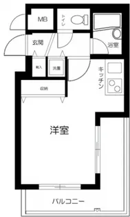 東京都新宿区市谷台町【マンション】の間取り