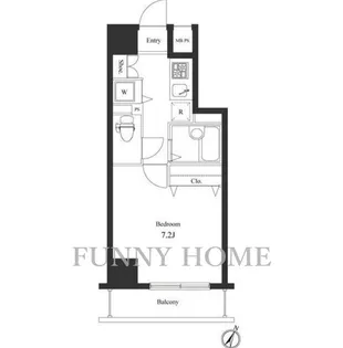 東京都目黒区柿の木坂2【マンション】の間取り