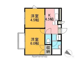 メリーベル蘇我【1階】の間取り