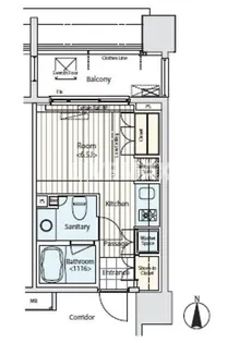イプセ蒲田【4階】の間取り
