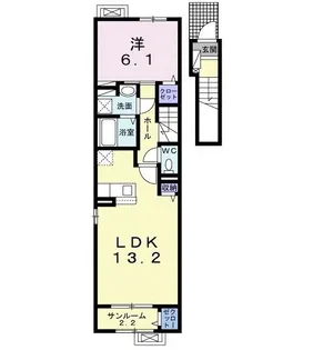 リンデン ハウスB【2階】の間取り