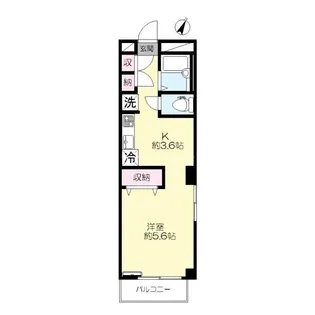 ジュネス北嶺【3階】の間取り