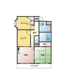 ロイヤルメゾン【4階】の間取り