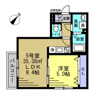 埼玉県春日部市中央3【アパート】の間取り
