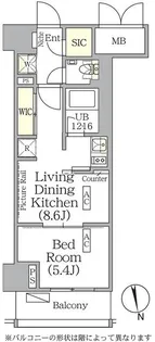 東京都新宿区東五軒町【マンション】の間取り