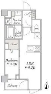 LUMIEC KITASENJU(ルミーク北千住)【4階】の間取り