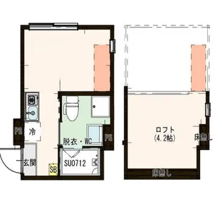 こぐまヴィラ旭丘【1階】の間取り
