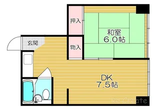 大阪府大阪市天王寺区上本町5【マンション】の間取り