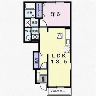サン・ボヌールII【1階】の間取り
