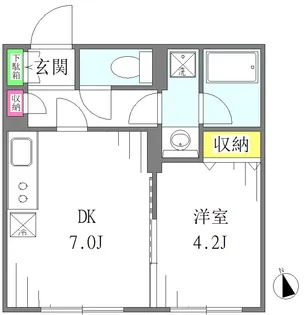 キャッスルヒル赤羽【3階】の間取り