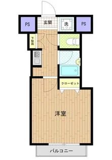 スカイコート芝壱番館【7階】の間取り