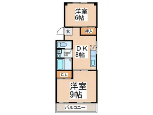 ジョイフル清水ヶ丘【5階】の間取り