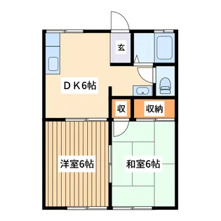 プルニエ アカネ【1階】の間取り