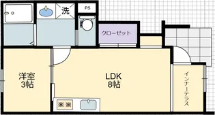 プレイス・エム【1階】の間取り