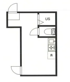 グラード中野【1階】の間取り