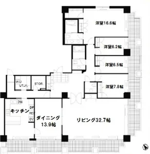 城山トラストコート【5階】の間取り