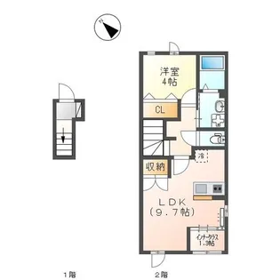 シャディナス【2階】の間取り