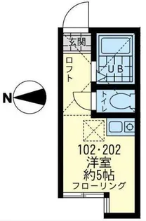 ユナイト矢向バディントン【1階】の間取り
