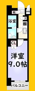 No.63 オリエントキャピタルタワー【14階】の間取り
