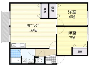 アムールオシノ【2階】の間取り