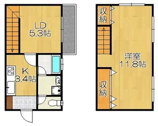 ラ・ルーチェ泉原(K)【1階】の間取り