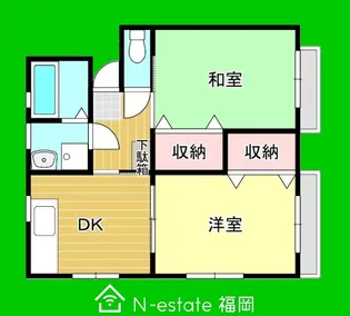 福岡県福岡市早良区昭代3【アパート】の間取り