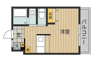 広島県福山市手城町1【アパート】の間取り