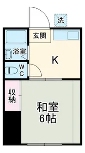 加賀ハイツC【1階】の間取り