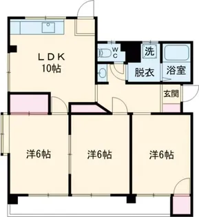 メゾンド・モラール【1階】の間取り