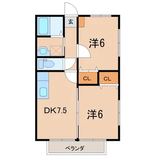 ファミール観月台【2階】の間取り